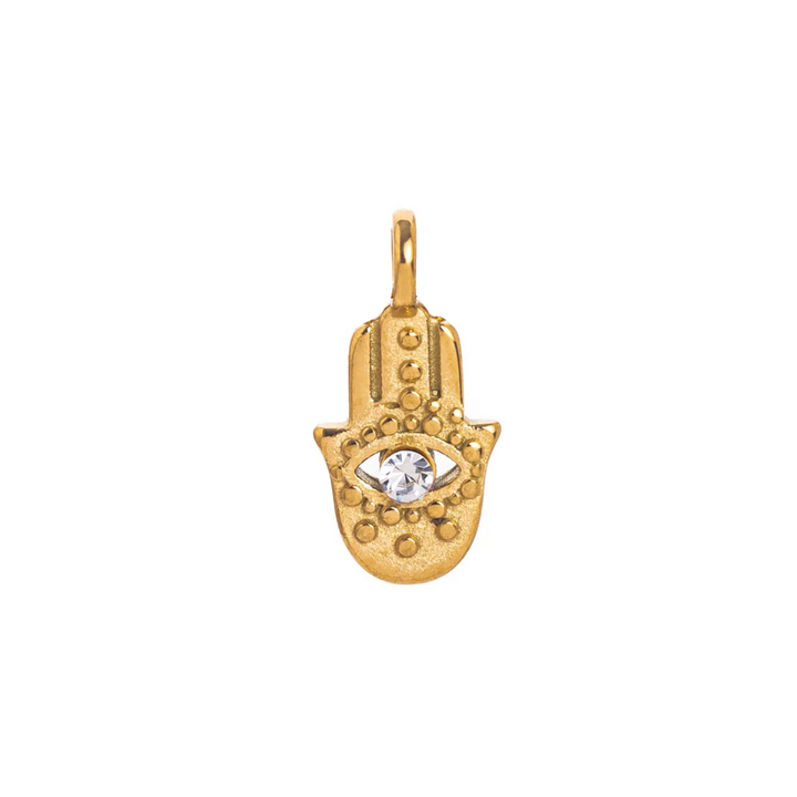 Evil Eye Palm Charm – Gold Plated