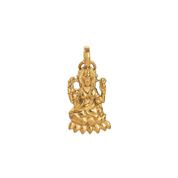 Lakshmi Goddess Charm – Gold Plated