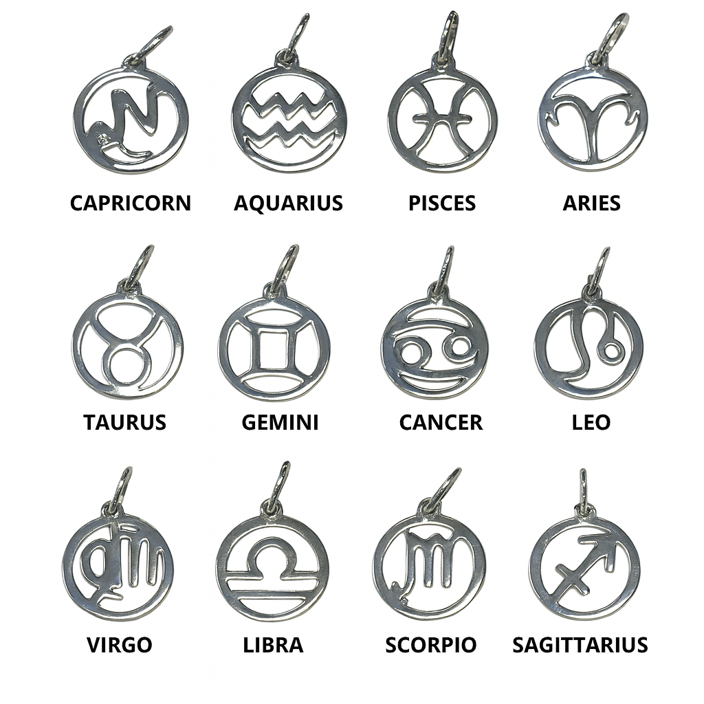 Silver Zodiac Charm
