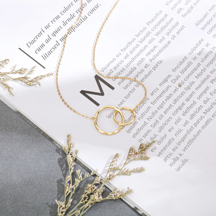 Eternity Circles Gold Vermeil Necklace - Sorry for Your Loss