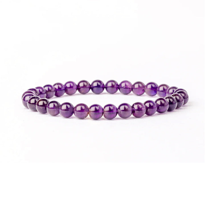 Amethyst 6mm Bracelet - Custom Charm Bracelet