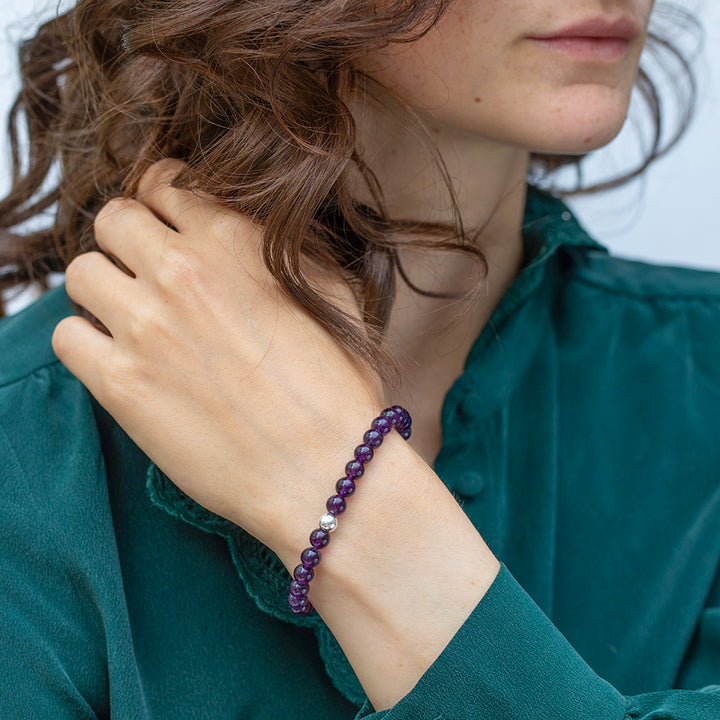 Amethyst Essential Bracelet 6mm - Djuna Studios