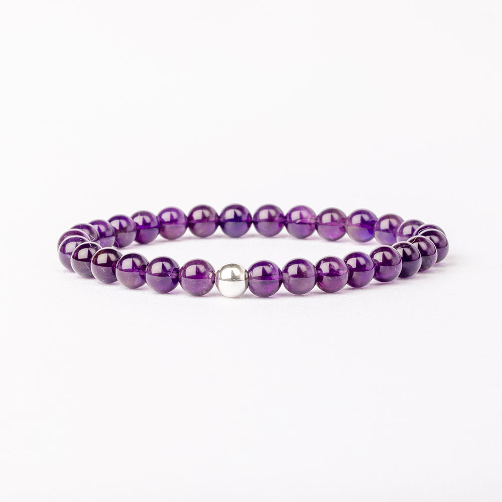 Amethyst Essential Bracelet 6mm - Djuna Studios