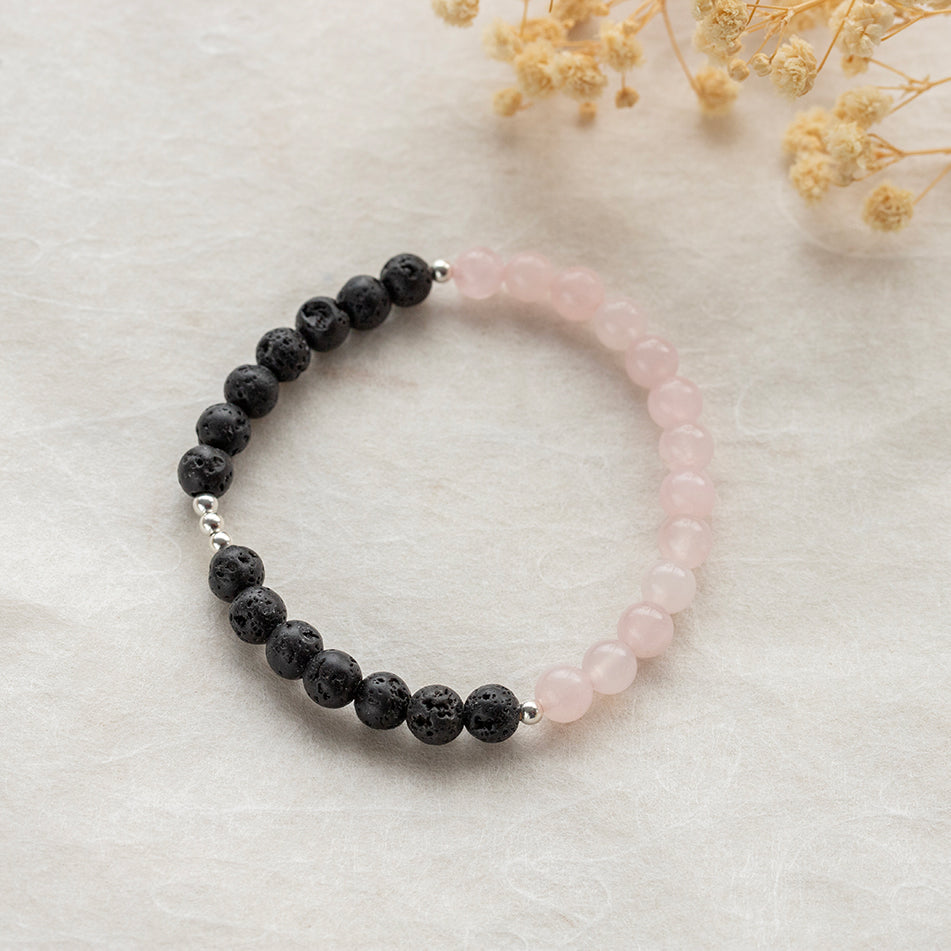 Aromatherapy Bracelet - Rose Quartz - Djuna Studios