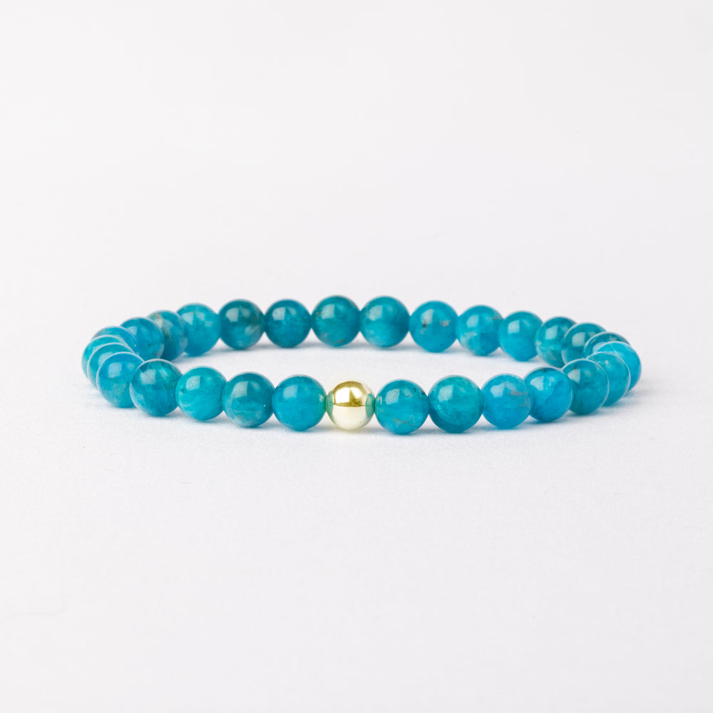 Blue Apatite Essential Bracelet 6mm - Djuna Studios