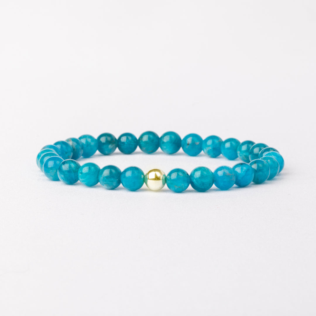 Blue Apatite Essential Bracelet 6mm - Djuna Studios