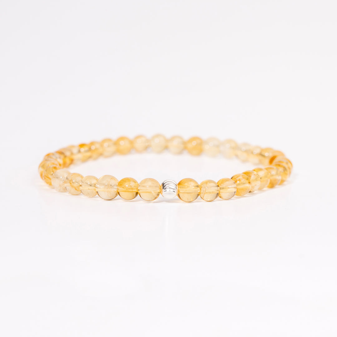 Citrine Gemstone Bracelet 4mm - Djuna Studios