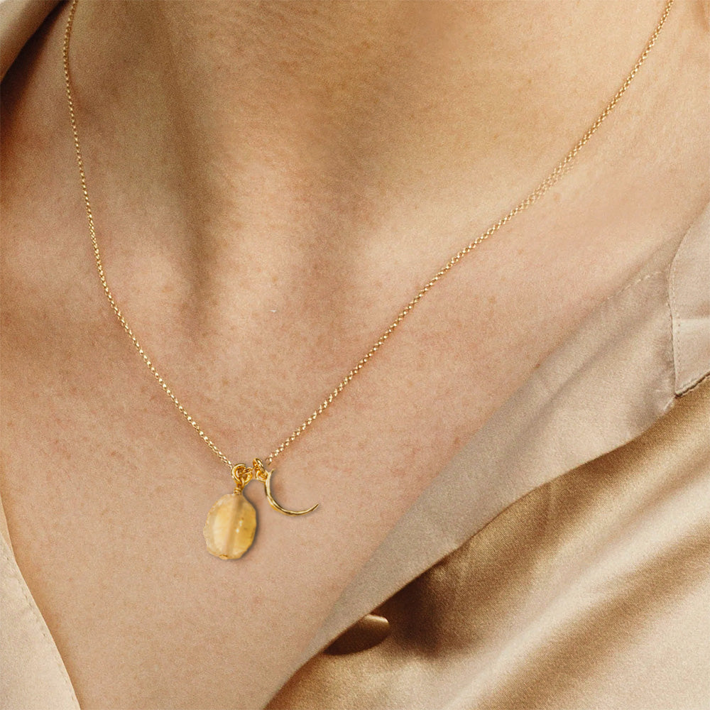 Celestial Inspired Citrine Energy Necklace