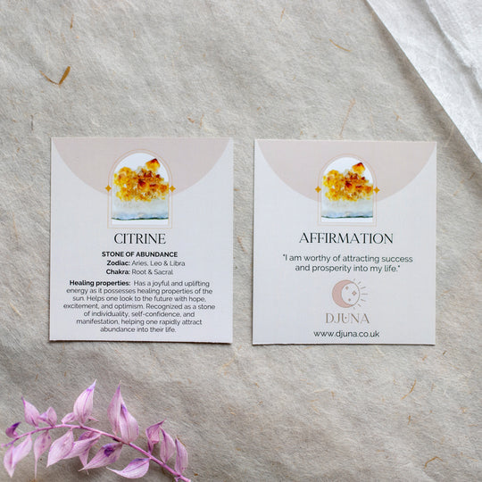 Citrine Crystal Chip Bracelet - Djuna Studios