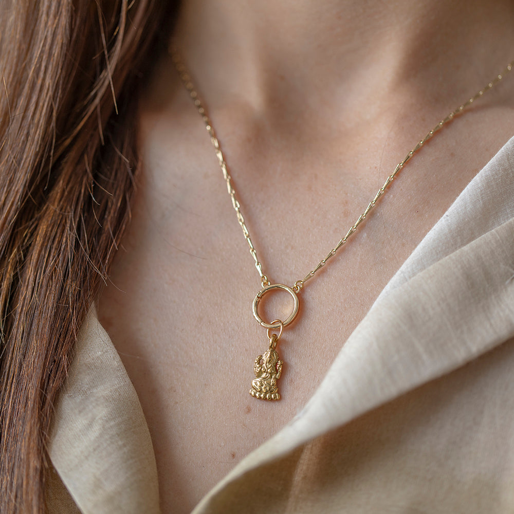 Lakshmi Goddess Charm – Gold Plated