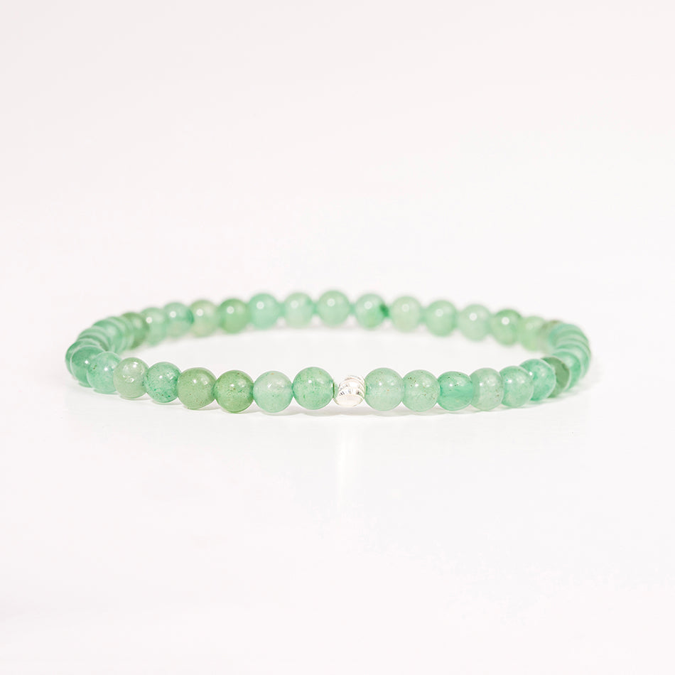 Aventurine Gemstone Bracelet 4mm - Djuna Studios
