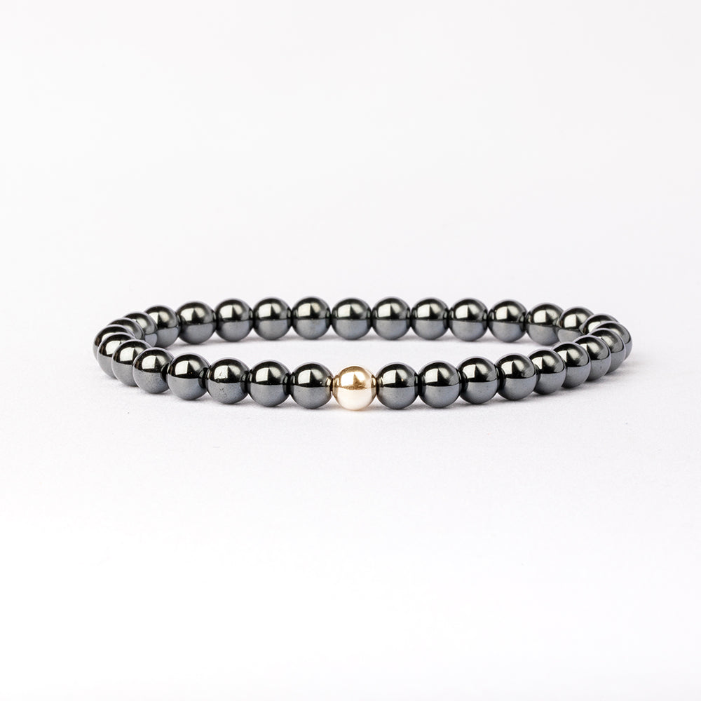 Hematite Essential Bracelet 6mm - Djuna Studios