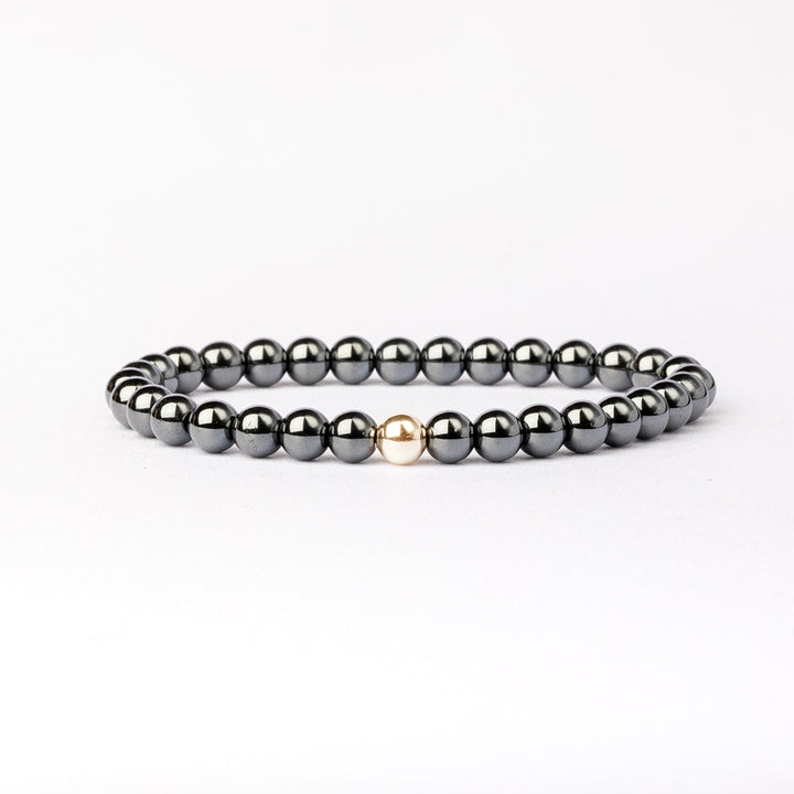 Hematite Essential Bracelet 6mm - Djuna Studios