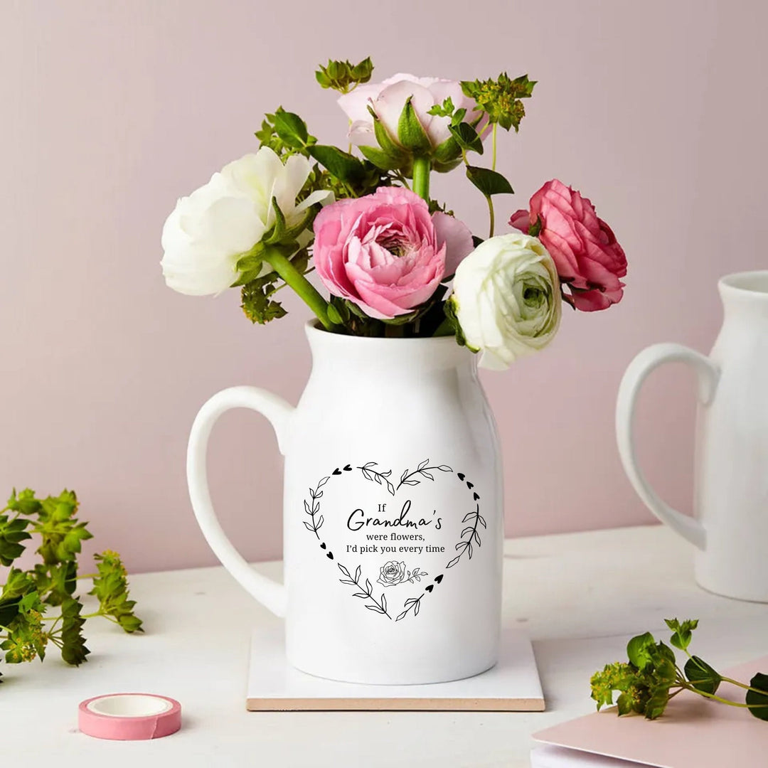 Personalised Flower Vase - If Grandma's Were Flowers - Djuna Studios