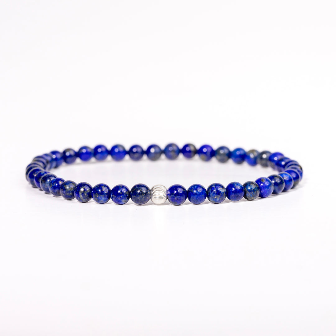 Lapis Lazuli Gemstone Bracelet 4mm - Djuna Studios