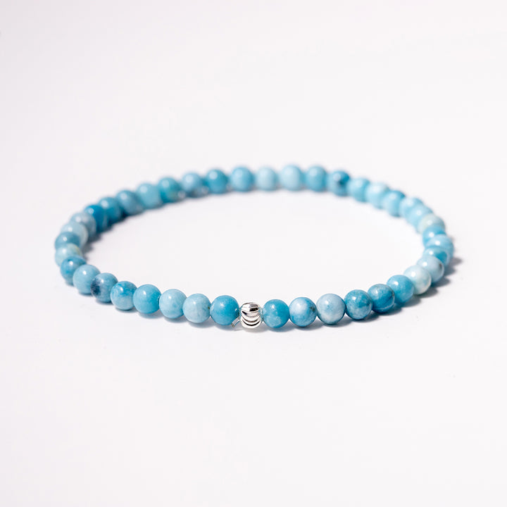 Larimar Gemstone Bracelet 4mm - Djuna Studios