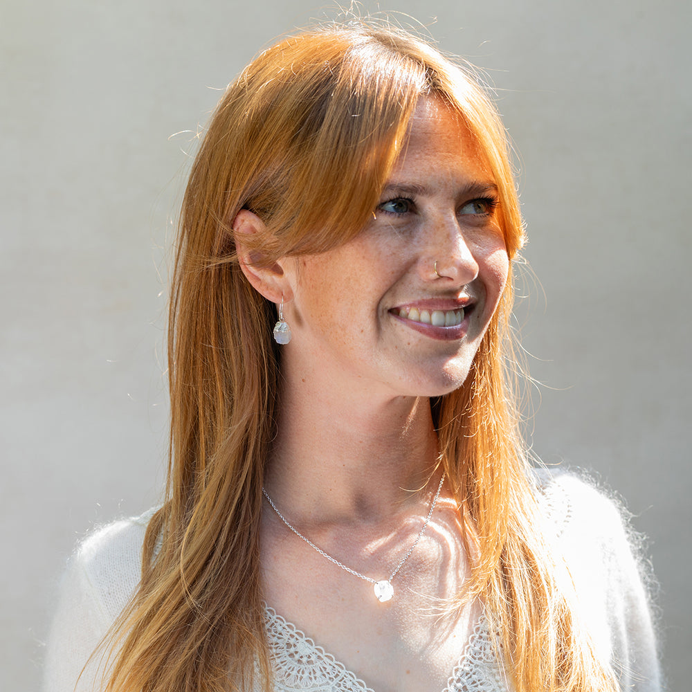 Celestial Drop Moonstone Earrings - Djuna Studios