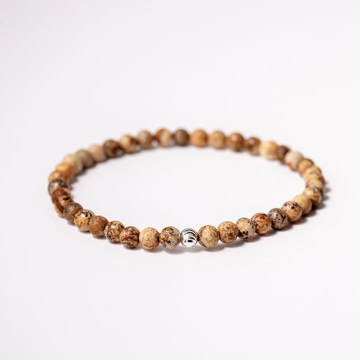 Picture Jasper Gemstone Bracelet 4mm - Djuna Studios