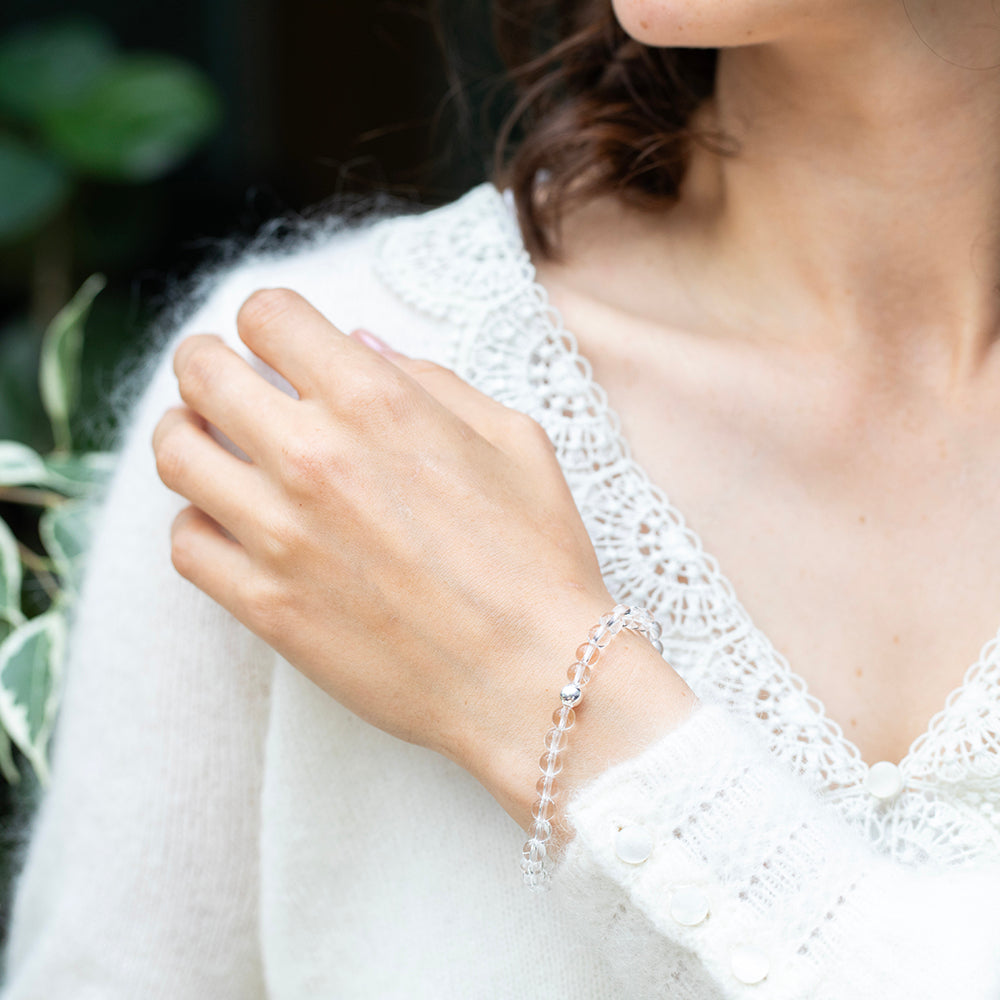 Clear Quartz Essential Bracelet 6mm - Djuna Studios
