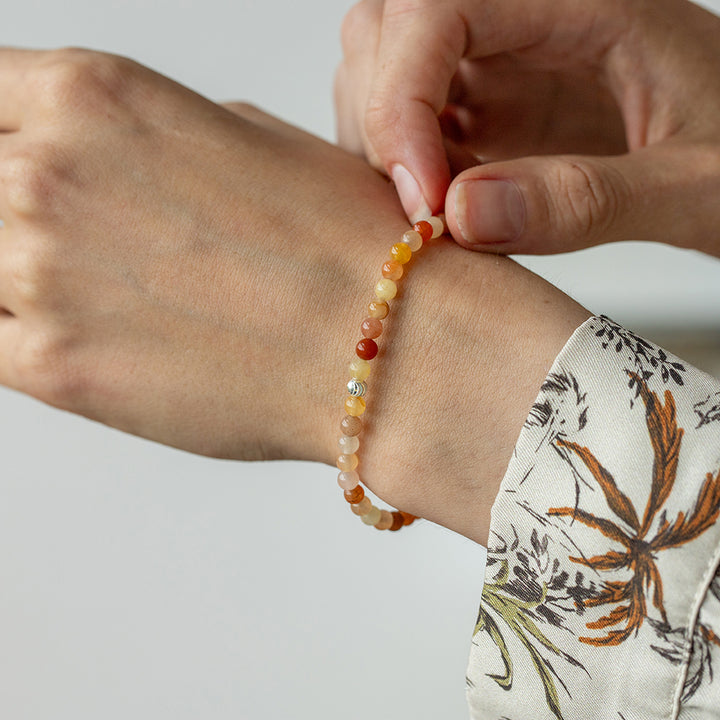 Quartzite Gemstone Bracelet 4mm - Djuna Studios