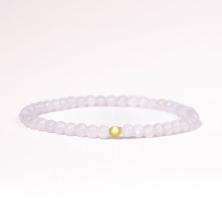 Rainbow Moonstone Gemstone Bracelet 4mm - Djuna Studios