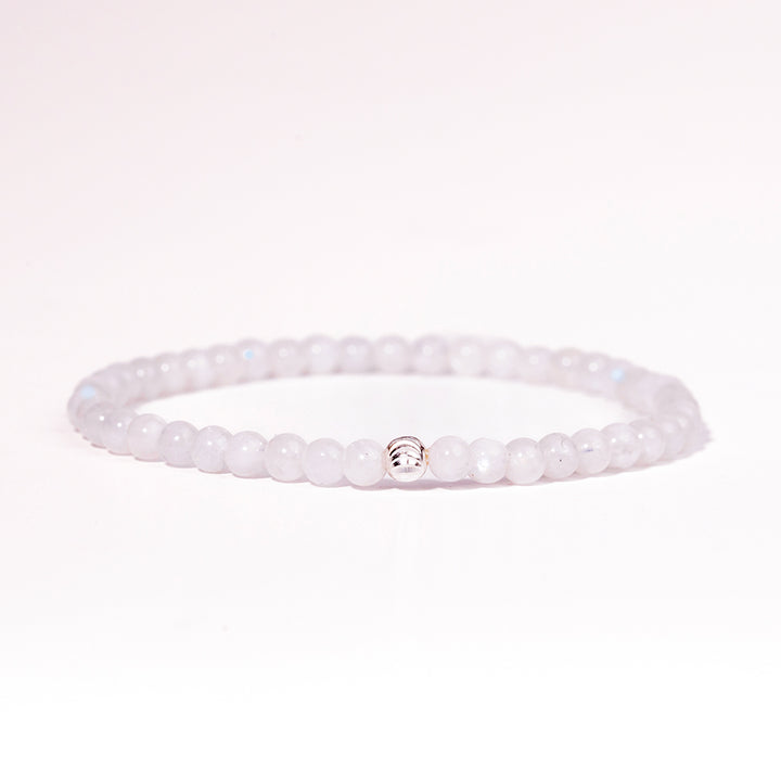 Rainbow Moonstone Gemstone Bracelet 4mm - Djuna Studios
