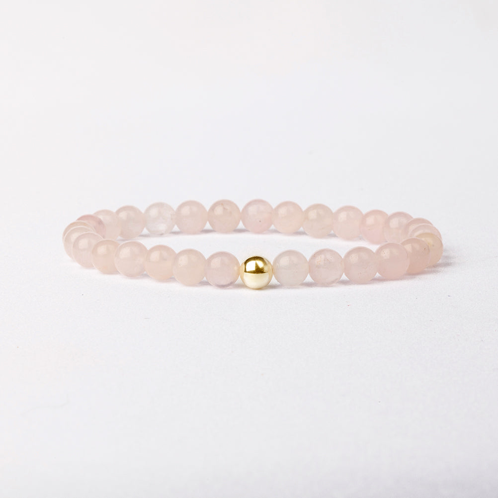 Rose Quartz Essential Bracelet 6mm - Djuna Studios