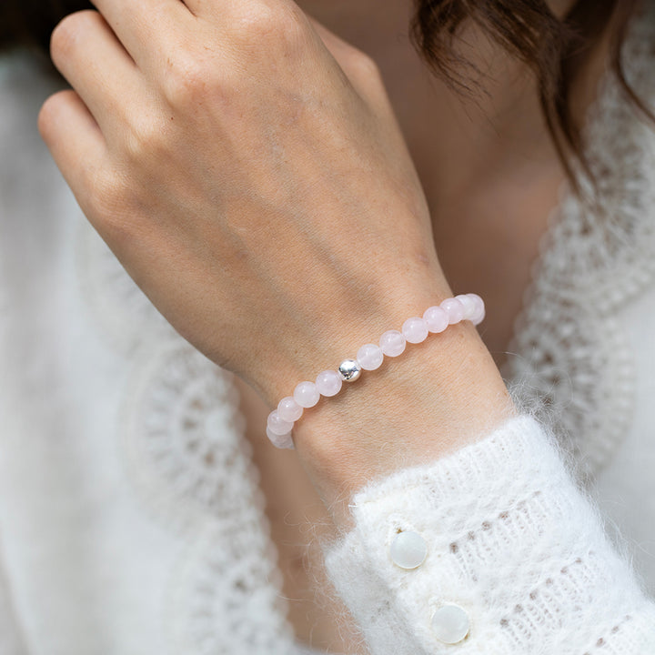 Rose Quartz Essential Bracelet 6mm - Djuna Studios