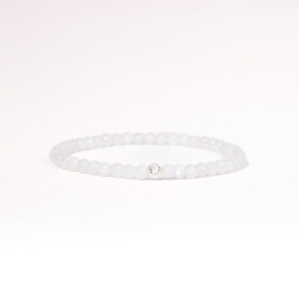 Selenite Gemstone Bracelet 4mm - Djuna Studios