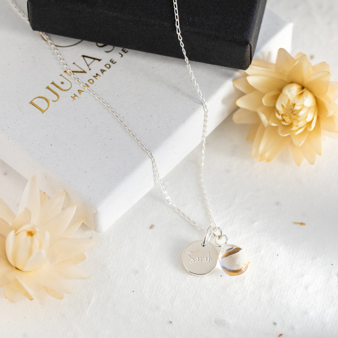 Personalised Citrine Necklace - Djuna Studios
