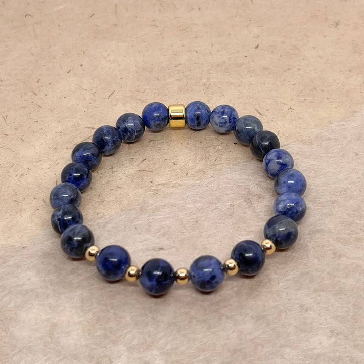 Sodalite Gemstone Bracelet 8mm - Djuna Studios