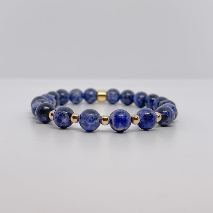 Sodalite Gemstone Bracelet 8mm - Djuna Studios