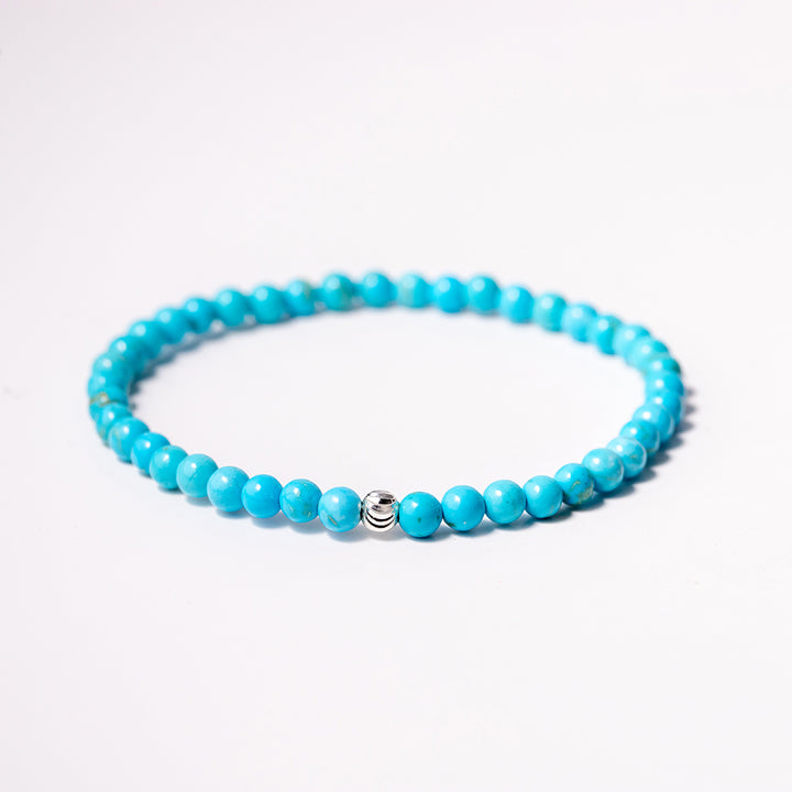 Turquoise Gemstone Bracelet 4mm - Djuna Studios