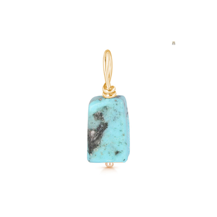 Turquoise Gemstone Minimalist Necklace Charm