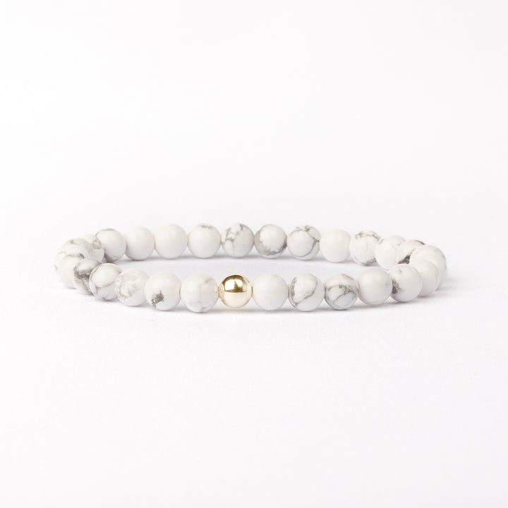 White Howlite Essential Bracelet 6mm - Djuna Studios