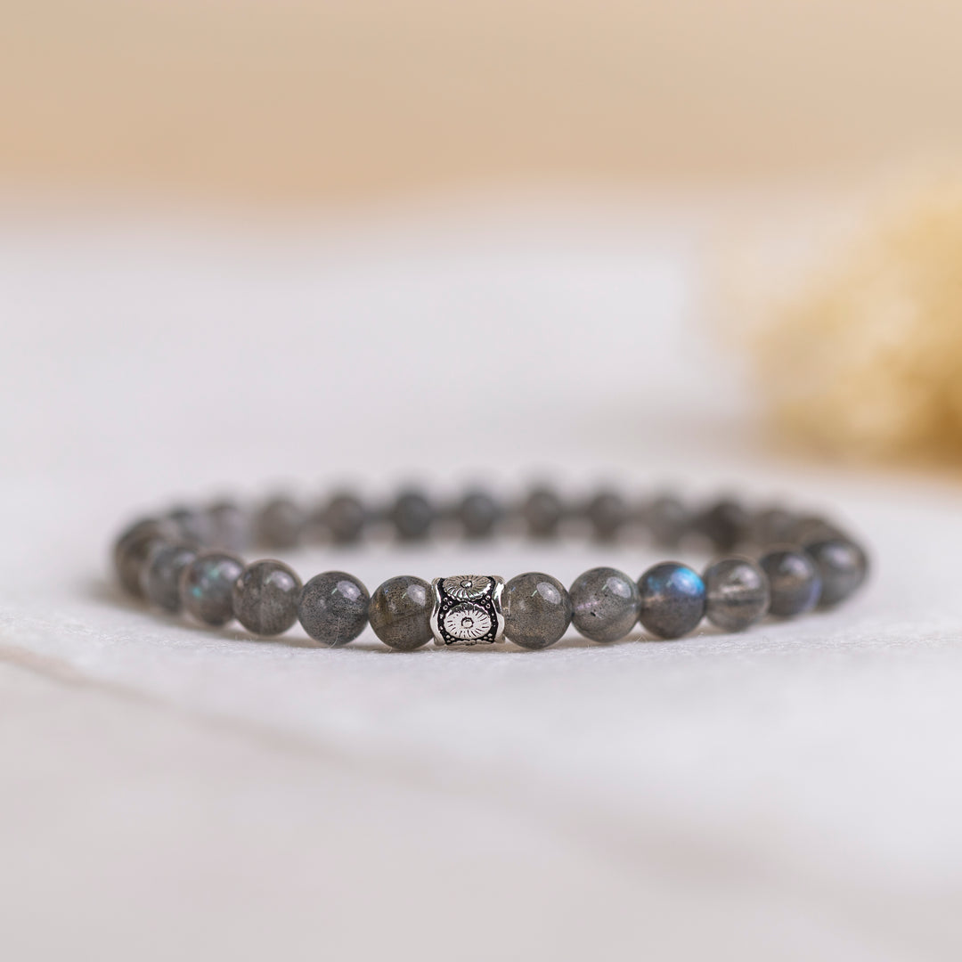 Labradorite Bracelet 6mm - Ethereal Bloom - Djuna Studios