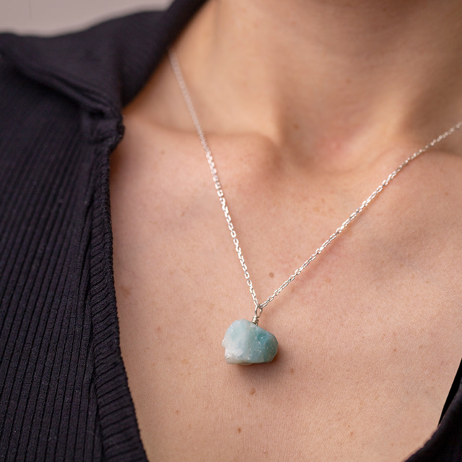 Natural Amazonite Necklace - Djuna Studios