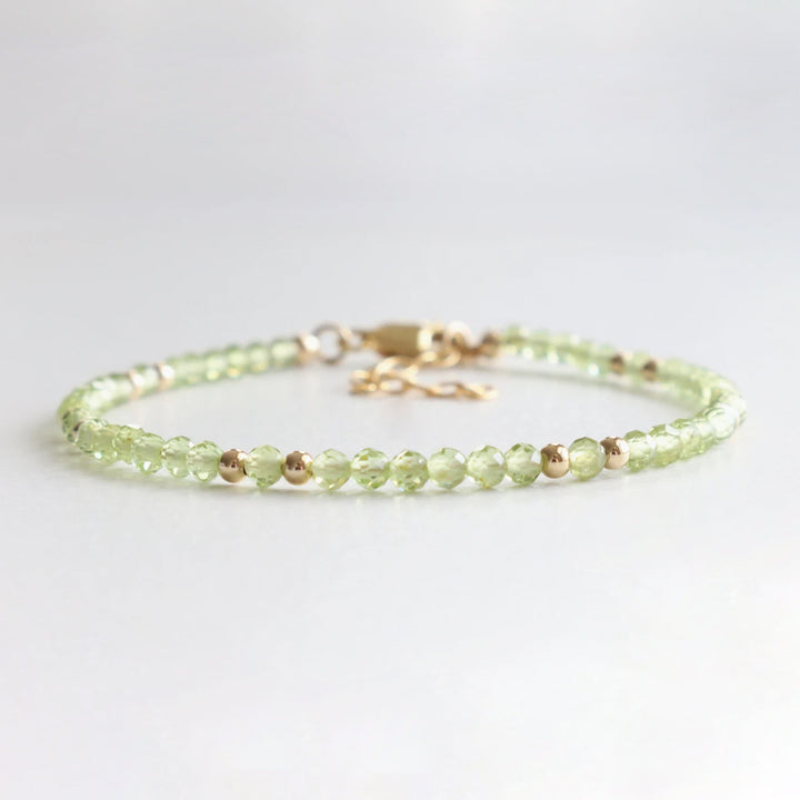 Peridot Dainty Bracelet - Djuna Studios