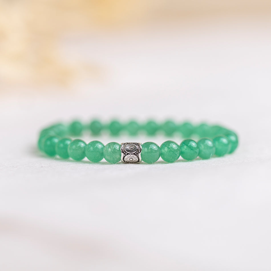 Green Aventurine Gemstone Bracelet 6mm - Djuna Studios