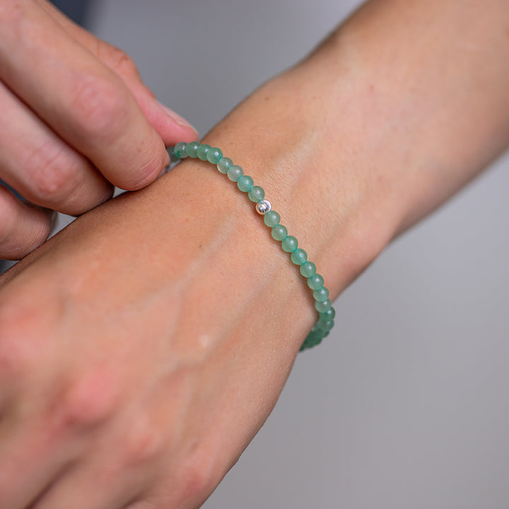 Aventurine Gemstone Bracelet 4mm - Djuna Studios
