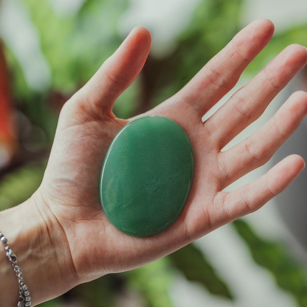 Green Aventurine Palm Stone - Djuna Studios