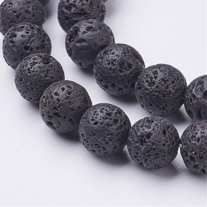 Rose Quartz and Lava Stone Bracelet - Djuna Studios