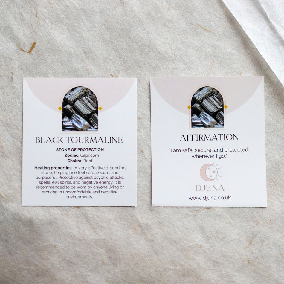 Black Tourmaline Tumblestones - Djuna Studios