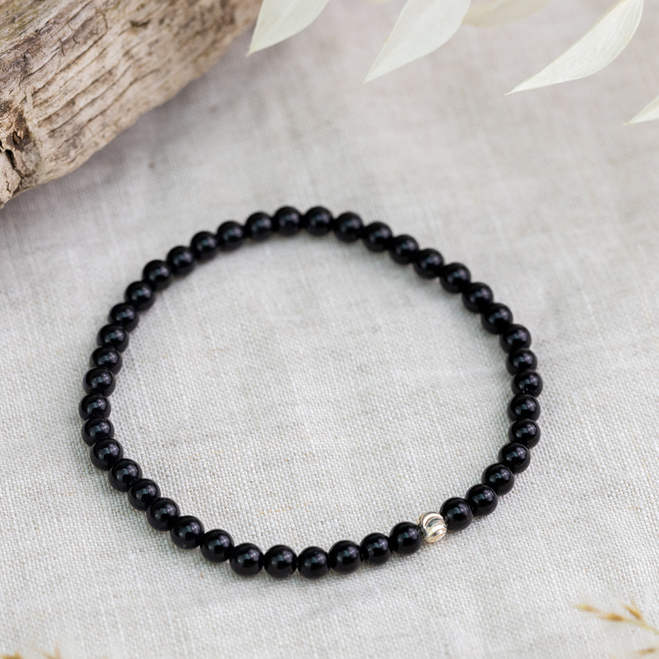 Meaning and Properties of Black Tourmaline Crystal Healing Bracelet