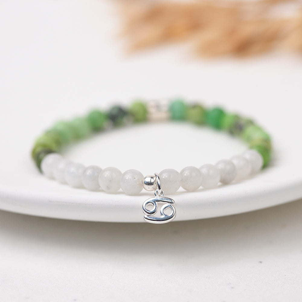 Cancer Birthstone Gemstone Bracelet - Djuna Studios