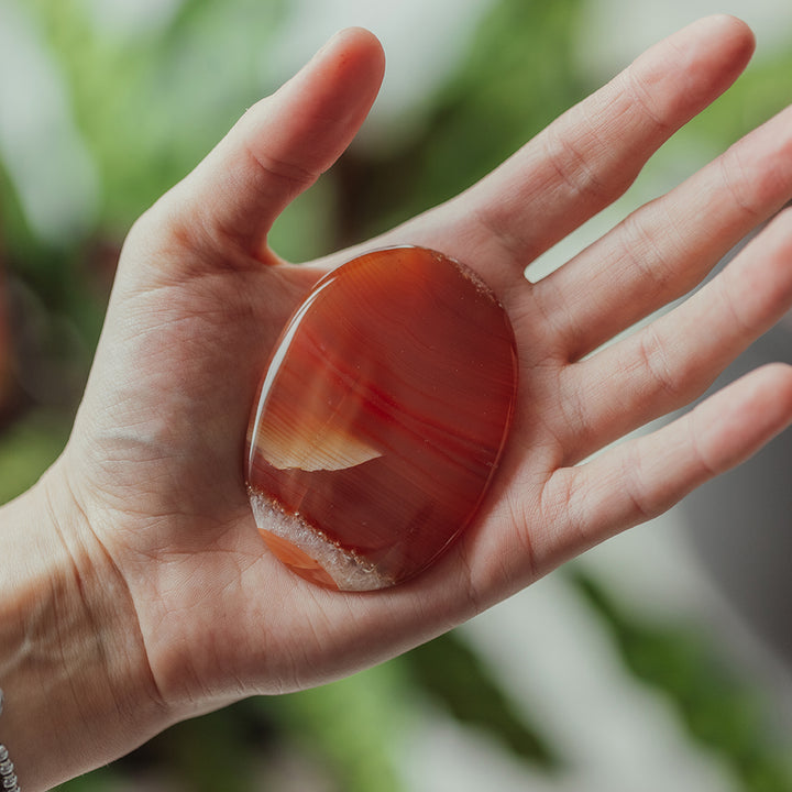 Carnelian Palm Stone - Djuna Studios