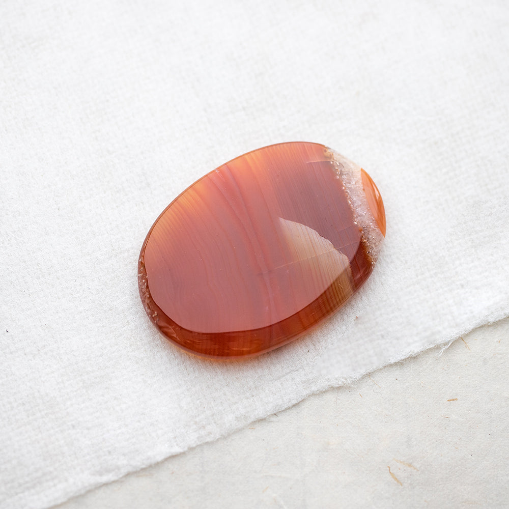 Carnelian Palm Stone - Djuna Studios