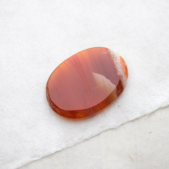 Carnelian Palm Stone - Djuna Studios
