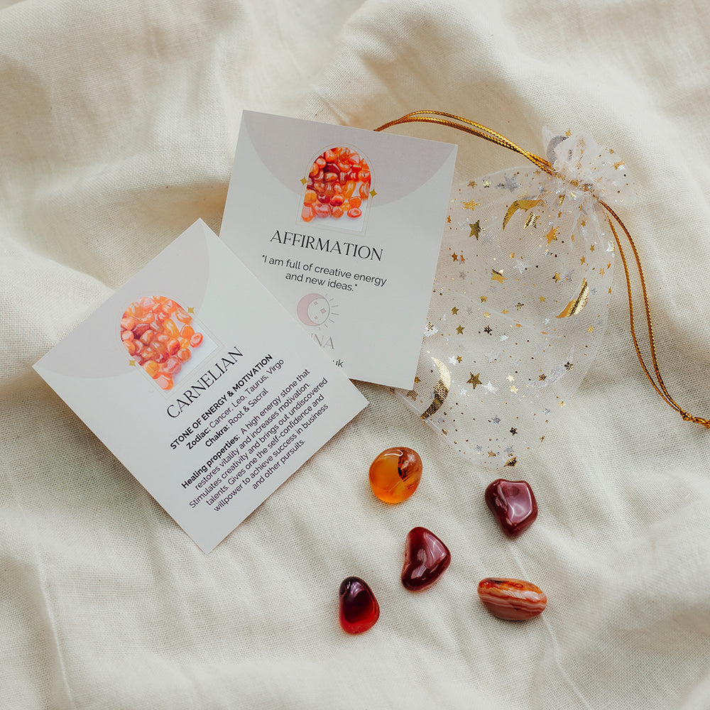 Carnelian Tumblestones - Djuna Studios