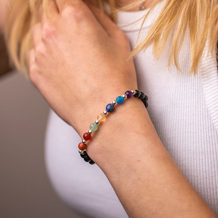 Chakra Bracelet with Tourmaline - Djuna Studios